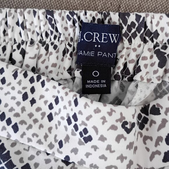 J Crew Factory Jamie pant Snakeskin with elastic waist | Size 0 - Picture 6 of 7
